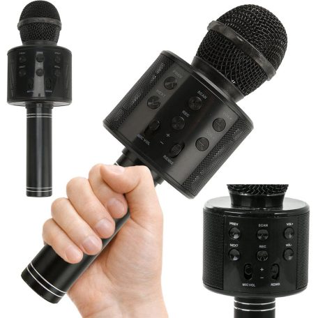 Vezeték nélküli karaoke mikrofon hangszóróval és modulátorral