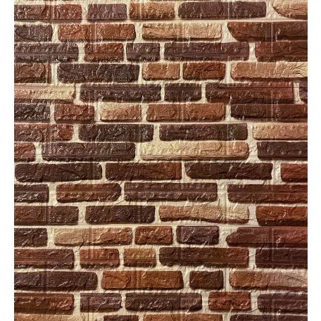 Premium brick 3D fali panel (70x77cm) - öntapadós