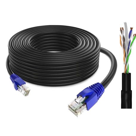 Kültéri LAN CAT6e ethernet kábel 20m